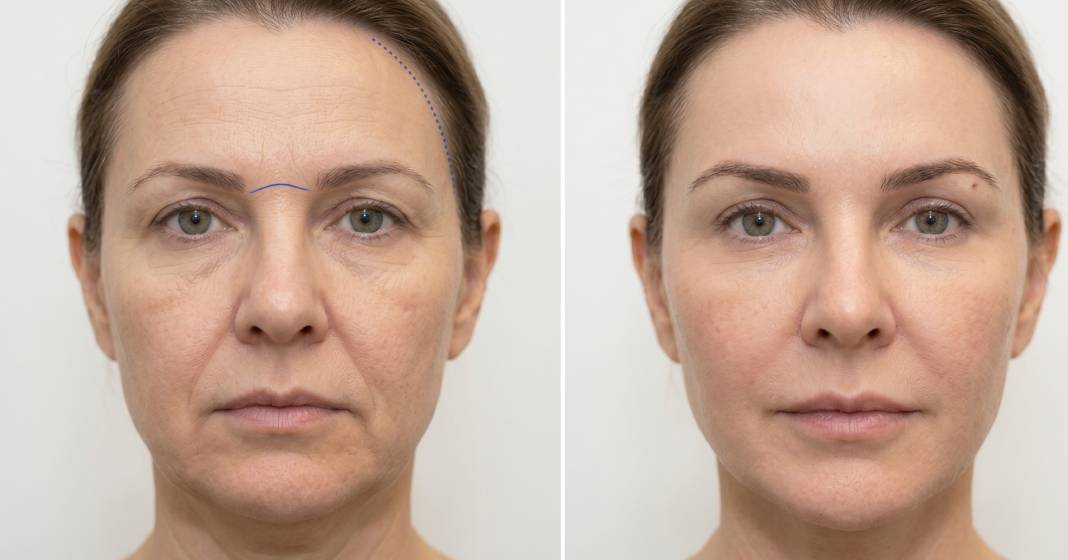 ultrasonik derin plan yuz germe