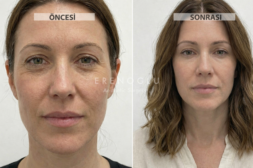 Kaz Ayağı Botoks Öncesi ve Sonrası