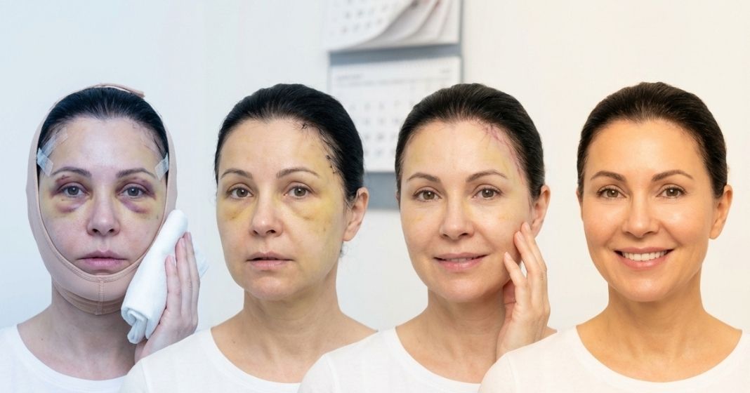 orta yuz germe kac gunde iyilesir